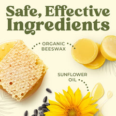 Earth's Daughter vanilla lip balm label close-up confirms USDA Organic certification.