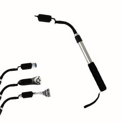 EASACE extension-handle adjustable-length aids tailored reach for shaving.