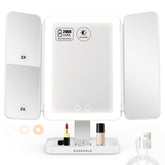 Easehold lighted makeup mirror with 64 LEDs for gentle, even illumination.