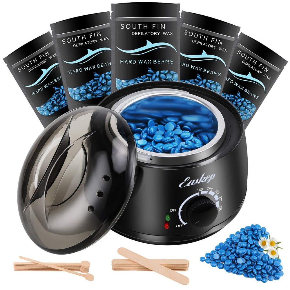 Easkep wax-warmer front view demonstrates compact, convenient home waxing sessions.