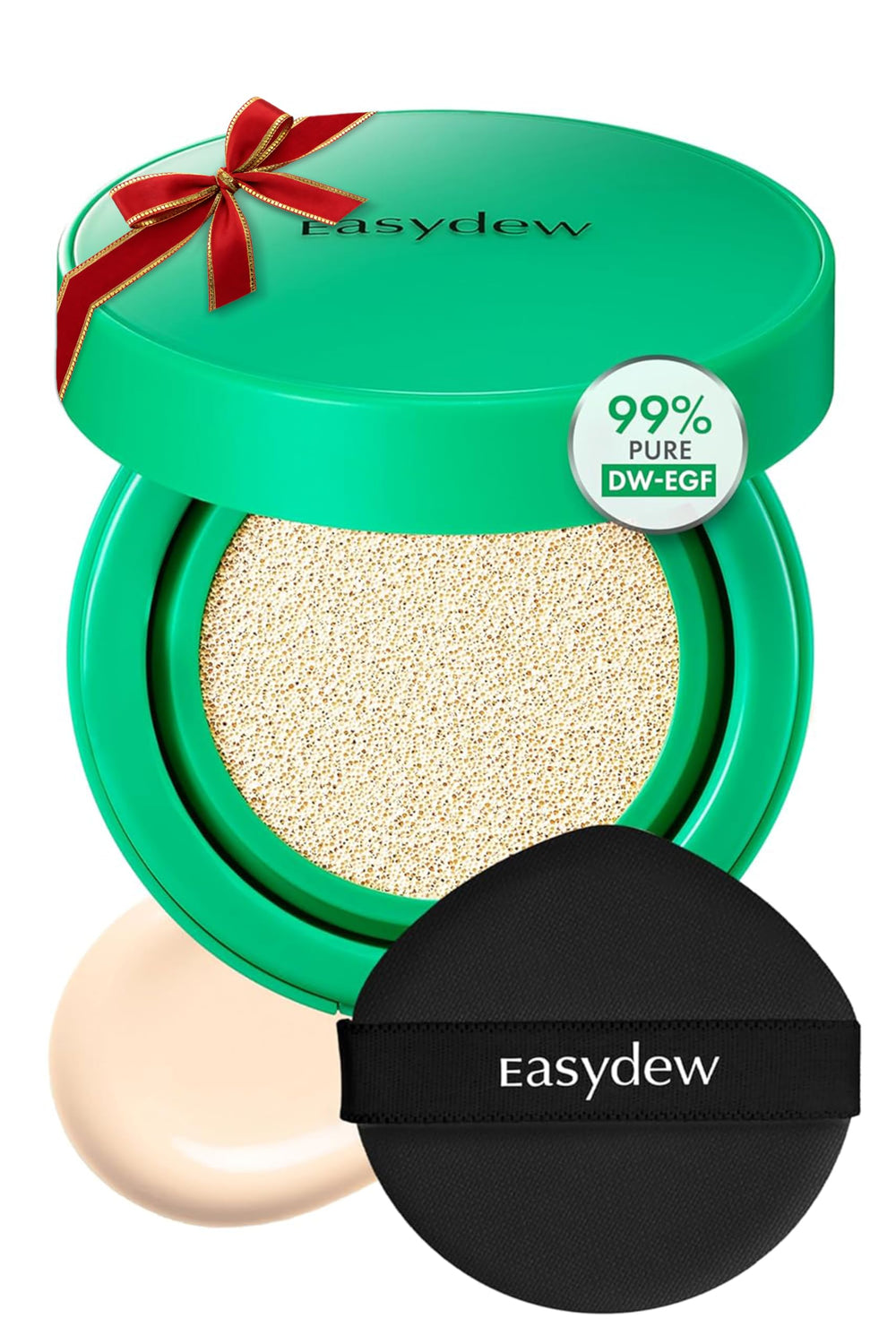 Easydew Mela B cushion compact for quick, skin-brightening coverage on the go
