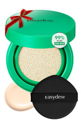 Easydew Mela B cushion compact for quick, skin-brightening coverage on the go