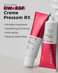 EASYDEW DW-EGF Pressome Cream jar closeup highlights premium texture for smooth application