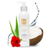 Eavara face wash bottle front view showcases gentle daily cleansing for all skin types