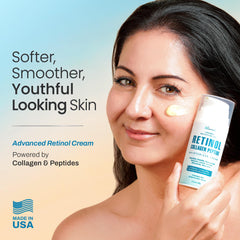 Ebanel Retinol Cream closed jar emphasizes fragrance-free, hypoallergenic care