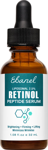 Ebanel Retinol Serum front-label shows premium anti-aging formula for smoother skin