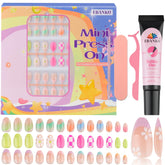 EBANKU 78-piece kids nails set shows vibrant colors for simple at-home nail art.