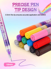 EBANKU nail art markers ideal for home or salon manicures