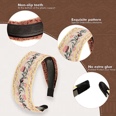 EBOOT boho headband plastic-hoop provides lightweight wear
