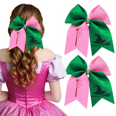 eboozone lazo de bruja rosa y verde para peinados elegantes en eventos