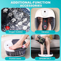 ECARBME foot spa heat and temp control demonstrating steady warmth