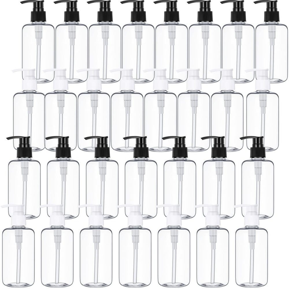 Eccliy clear 8 oz pump bottle for easy, mess-free dispensing.