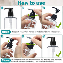 Eccliy white and black pump bottles for color-coded routines.