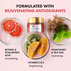 Eclat Skincare Retinol Night Cream hyaluronic acid action demonstrates plumping moisture for morning readiness.