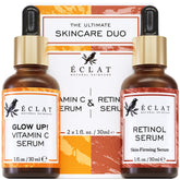 Eclat Skincare Vitamin C serum bottle—brightening look and antioxidant support.