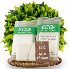 ECO amenities travel-size soap bar 0.5oz wrapped for guest rooms and travel