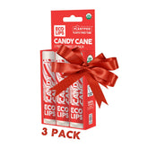 Eco Lips Candy Cane lip balm tube for everyday lip hydration.