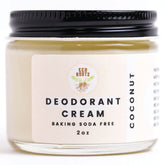 Eco Roots natural deodorant cream jar closeup shows creamy soothing texture