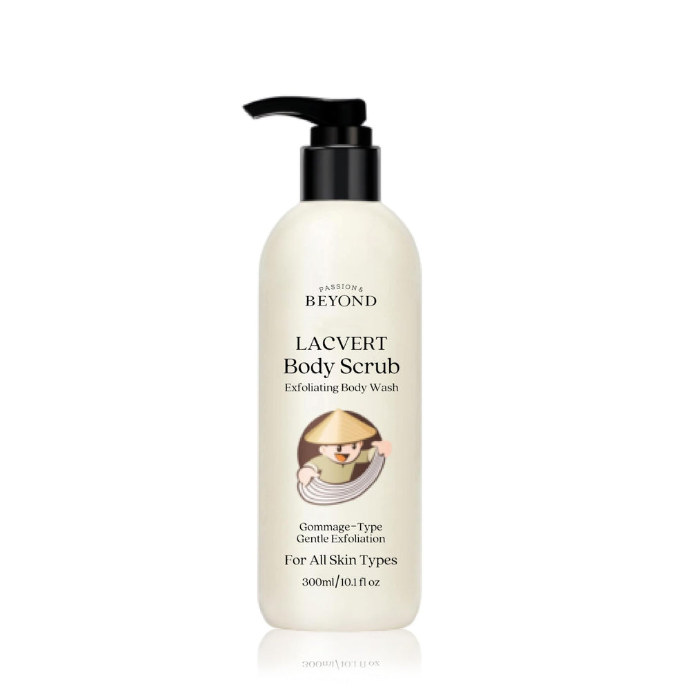 BEYOND Lacvert Body Scrub Original front label highlights gentle exfoliation