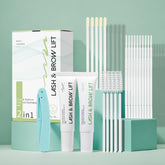 ECOFAN Lash Lift Kit perm-step shows at-home perm for natural curl.