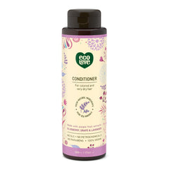 ecolove purple collection conditioner bottle promotes color-safe nourishment and detangling.