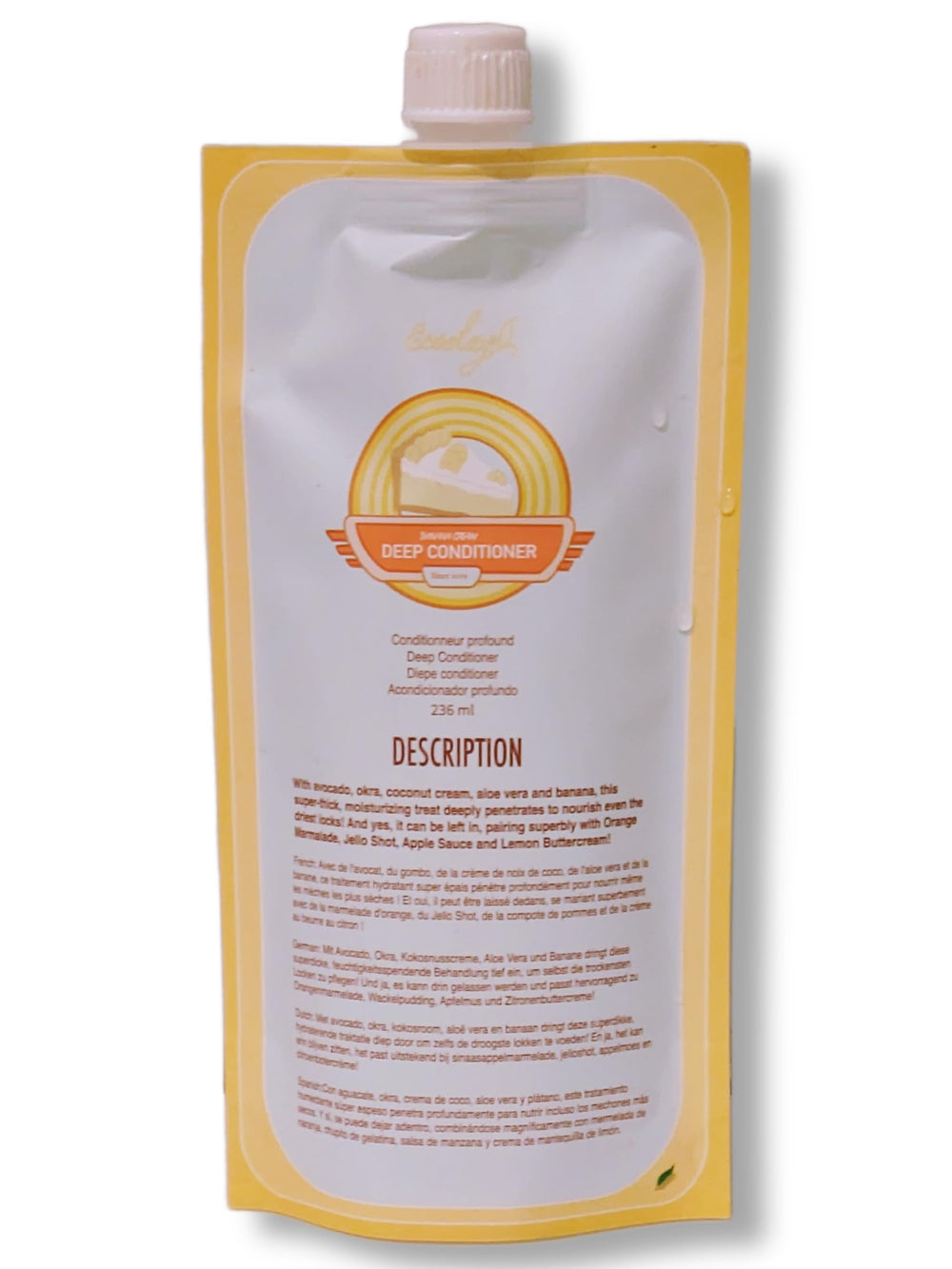 Ecoslay Banana Cream Deep Conditioner bottle for hydrating hair
