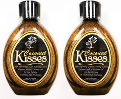 Ed Hardy Coconut Kisses golden tanning lotion bottle supports deep hydration for tanning