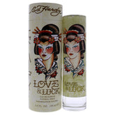 Ed Hardy Love & Luck bottle front view for confident everyday wear.
