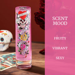 Ed Hardy tattoo-inspired art packaging signals bold style and individuality.