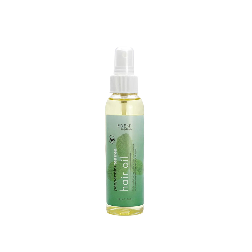 EDEN BodyWorks Peppermint Tea Tree Oil bottle for quick scalp refreshment