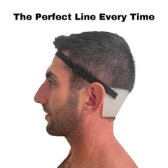 EdgUp hairline guide close-up showcases even edges for a professional look