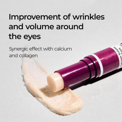 EELHOE calcium multi balm stick application demonstrates easy glide for quick smoothing.