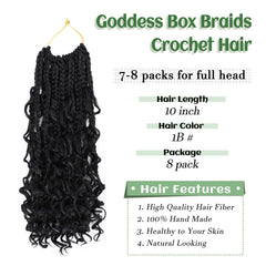 EERYA Goddess Box Braids curly-ends showcase boho-chic finish and movement.