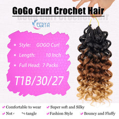 EERYA GOGO Curl 7-pack packaging highlights beginner-friendly crochet kit