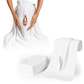 Efforest facial towels feature a U-shape design for comfortable spa treatments.
