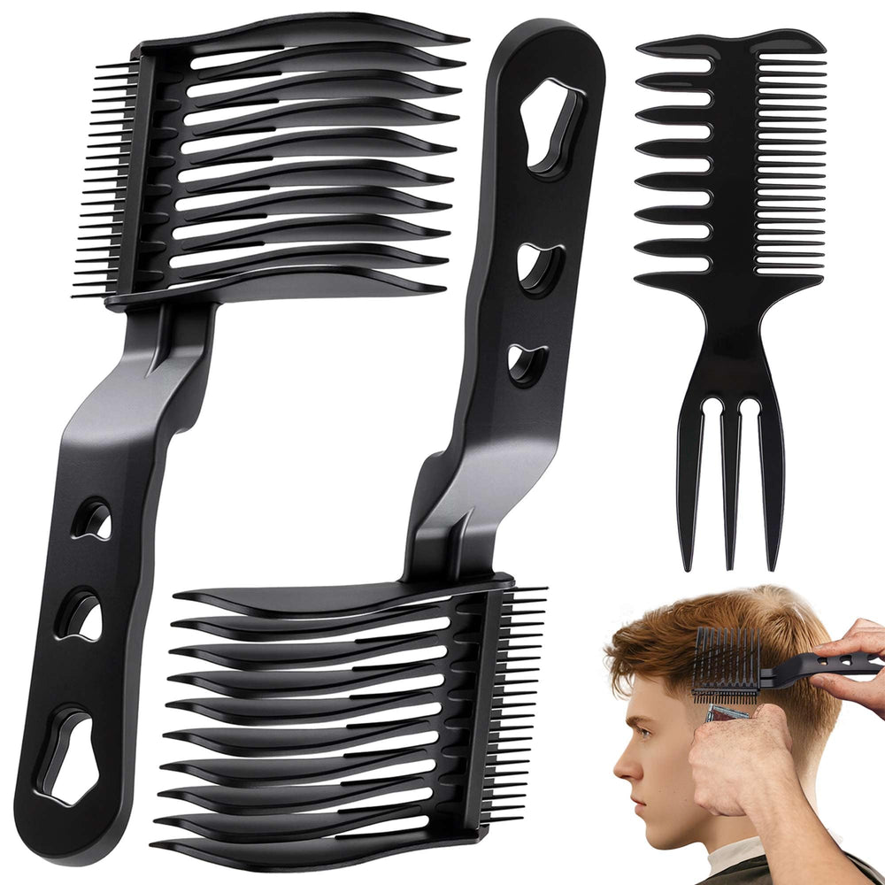 EHBELIF Blend Friend Fade Comb Set front view shows ergonomic grip for comfortable at-home fades.