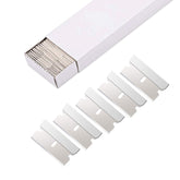 EHDIS 100pcs razor blades in stainless steel pack ideal for heavy-duty scraping and paint removal