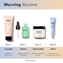 Eight Saints Cloud Whip texture swatch demonstrates quick absorption on skin.
