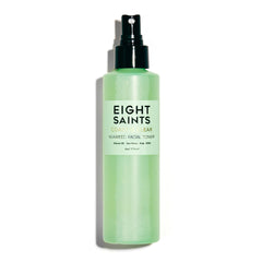 Eight Saints Coast is Clear toner bottle demonstrates purifying, alcohol-free skincare for smoother pores.