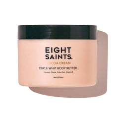 Eight Saints Cocoa Creme Butter tub ready for daily hydration and nourishment