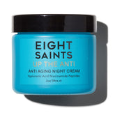 Eight Saints Up the Anti Night Cream bottle closeup highlighting overnight hydration