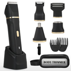 EiLVEEY 5-in-1 bikini trimmer heads for precise grooming on sensitive skin.