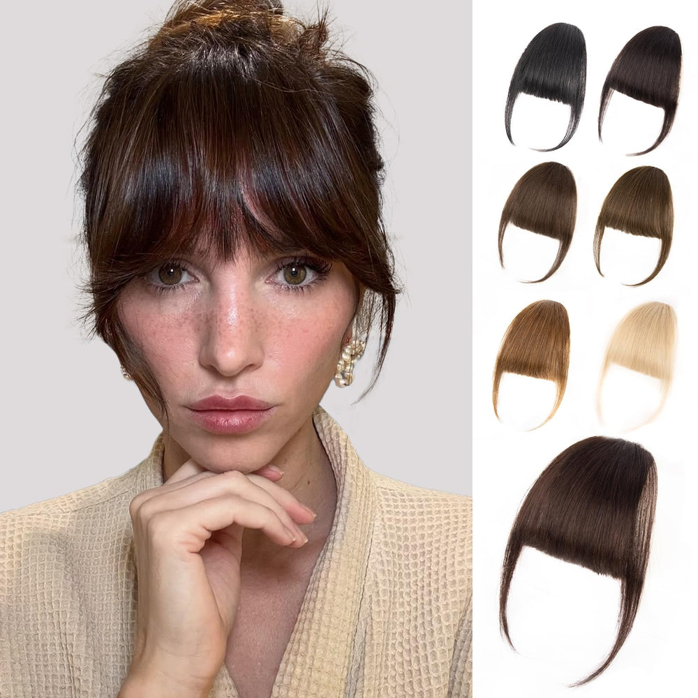 EINAEY clip-in bangs natural-look closeup for seamless daily wear