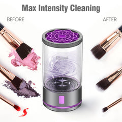 EITABEL compact makeup brush cleaner travel-friendly design enables on-the-go cleansing.