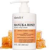 Elastalift Manuka Honey Cream jar front showcases rich hydration for dry, parched skin.