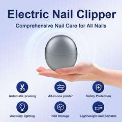 Electric Nail Clippers built-in-light enables night-friendly trimming in dim spaces.