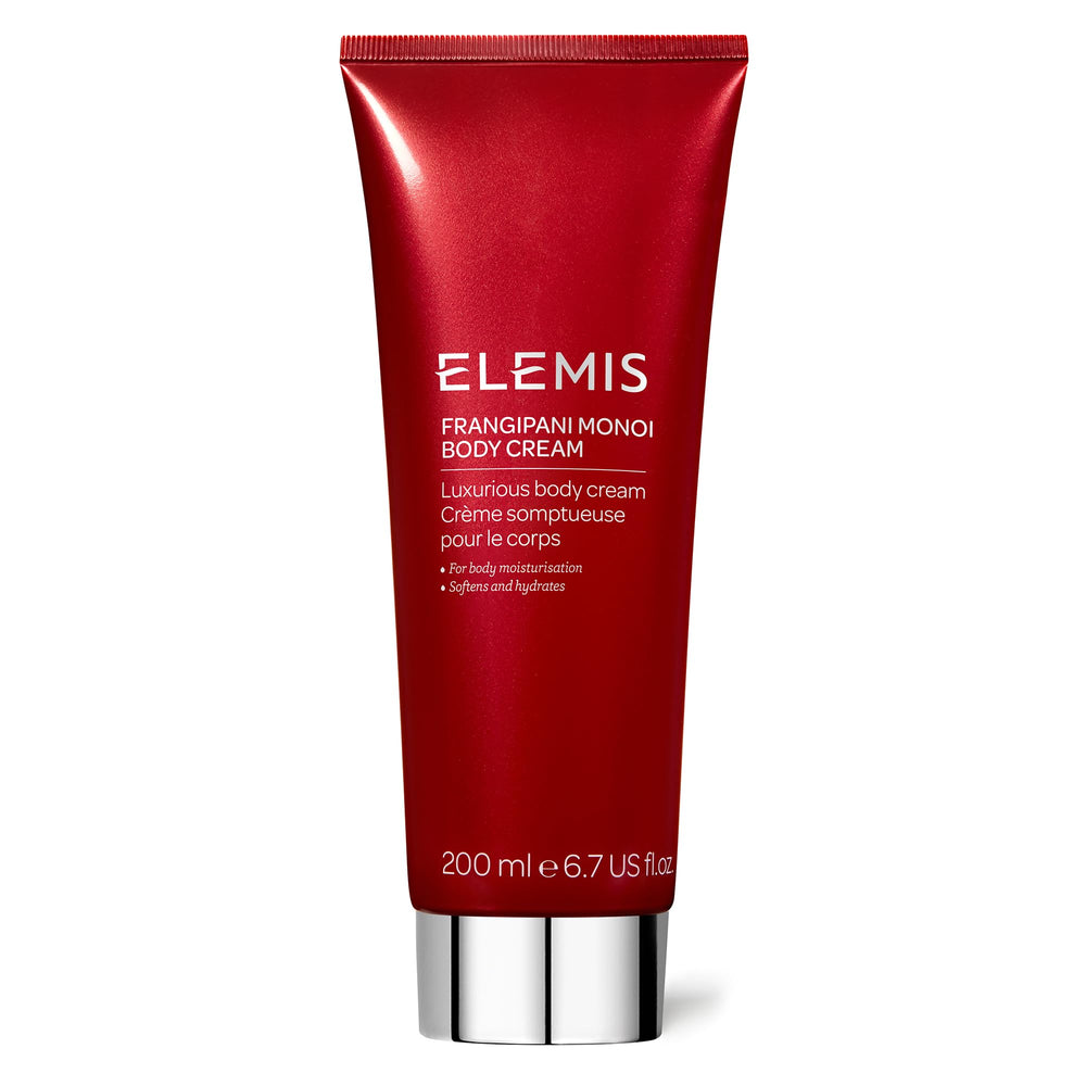 ELEMIS Frangipani Monoi Body Cream bottle for daily hydration and silky, nourished skin.