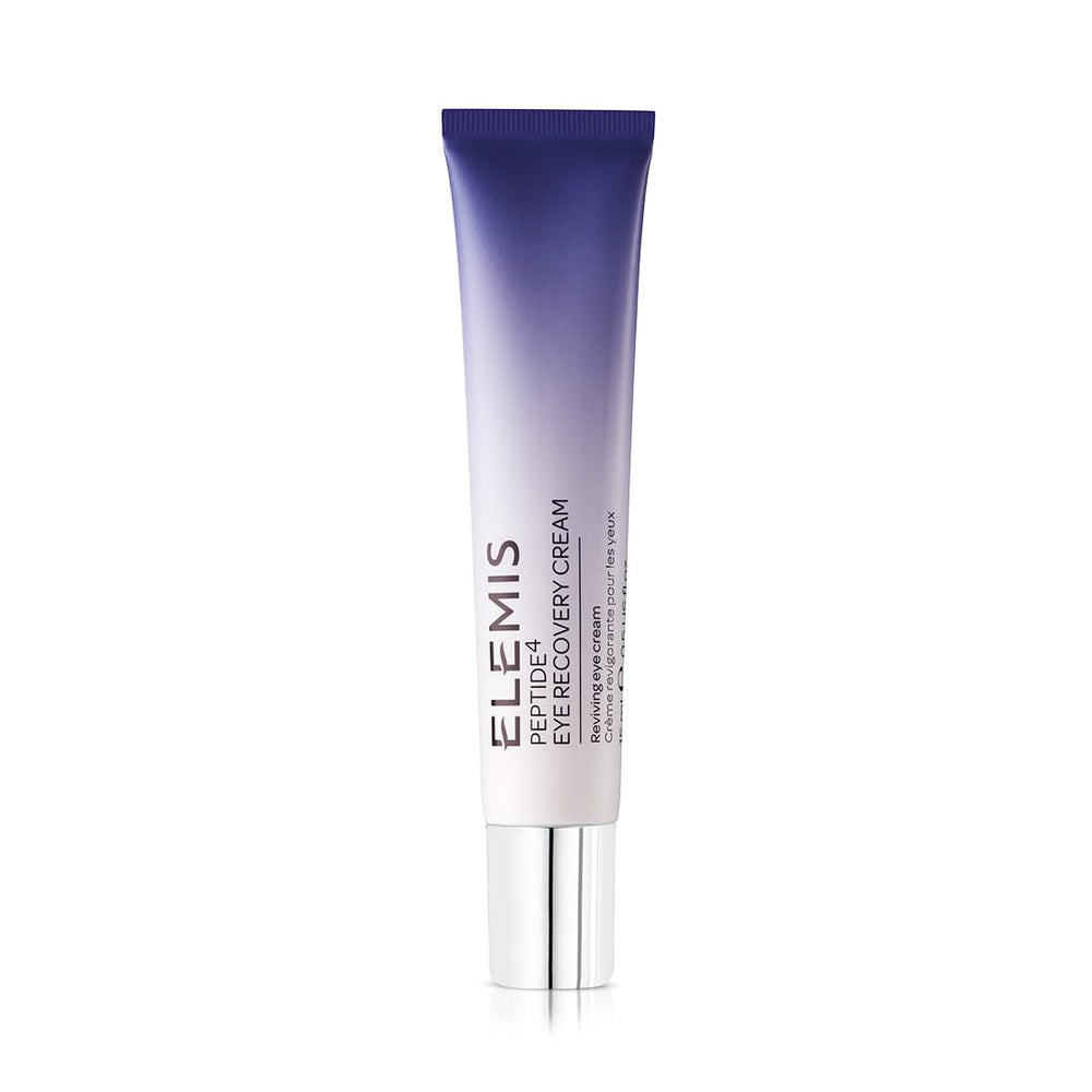Elemis Peptide4 Eye Recovery Cream tube delivering hydrating eye care.