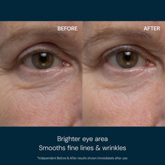 Elemis Pro-Collagen Eye Revive Mask cooling gel texture depuffs and refreshes.
