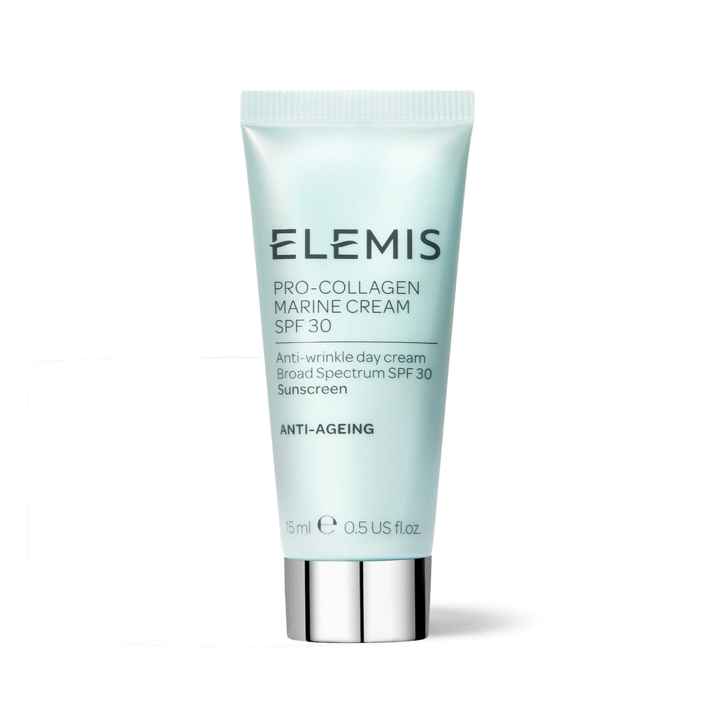 ELEMIS Pro-Collagen Marine Cream SPF 30 jar closeup for hydrated anti-aging skin